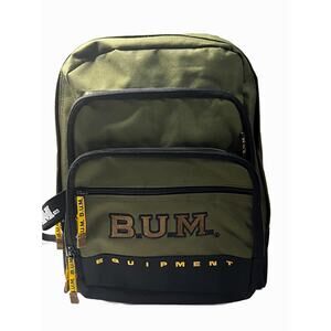 Vintage 1990's B.U.M Equipment Green/Black Backpack